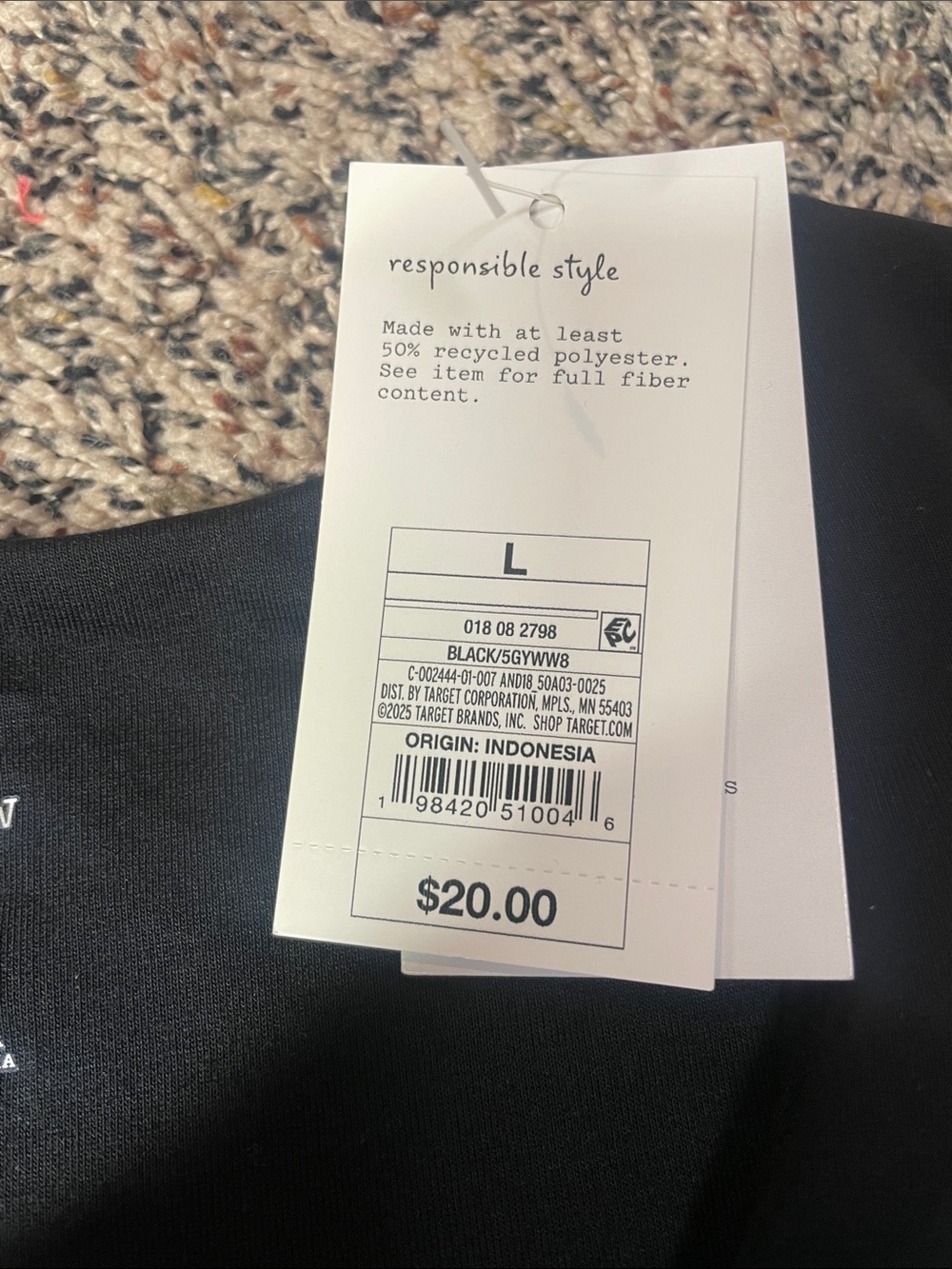 A New Day Soft Women's Black V-Neck Sleeveless Blouse Size Large | NWT - Picture 5 of 5